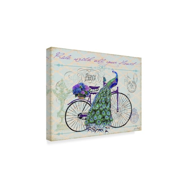 Jean Plout 'Blue Bike' Canvas Art,35x47